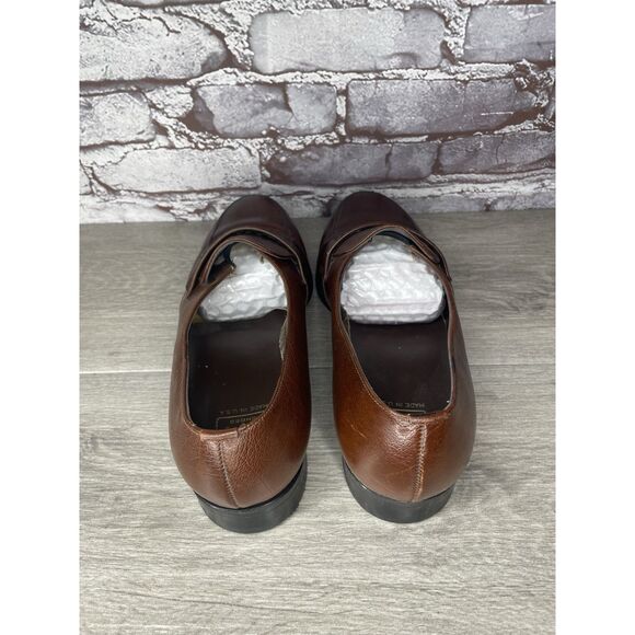 Winthrop USA Brown Leather Penny Loafers Dress Shoes Men’s Sz 10EEE US/44EU - Picture 6 of 16